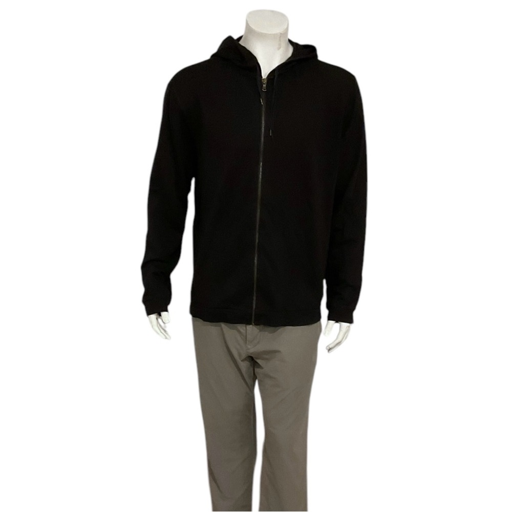 John Varvatos Star Men’s Black Full Zip Hoodie